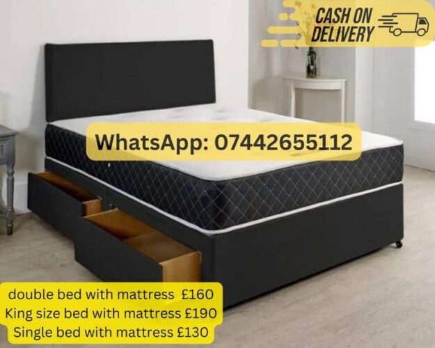 O.RDER NOW DOUBLE BEDS WITH/WITHOUT MATTRESS A.VAILABLE