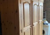 Solid pine wardrobe