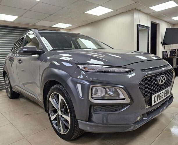 Hyundai KONA 1.0 T-GDi Premium Grey Sat Nav Rev Cam WARRANTY 12 MONTHS MOT