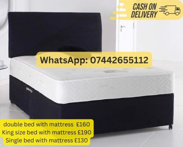 O.RDER NOW DOUBLE BEDS WITH/WITHOUT MATTRESS A.VAILABLE