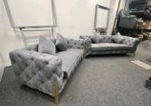 Harveys Grey Fabric Two Seater Sofa