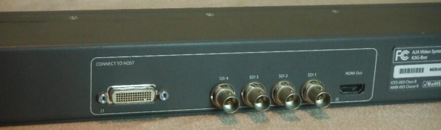 AJA K3G breakout unit