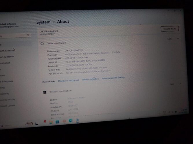 Brand new lenovo idea pad slim1