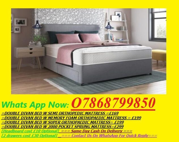 O.RDER NOW DOUBLE BEDS WITH/WITHOUT MATTRESS A.VAILABLE