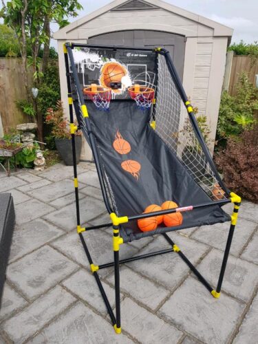 Dual basketball net kids garden game double shot