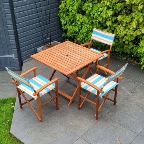 Garden Furniture Wooden Table & Chairs