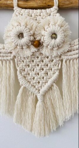 Handmade Macrame Owl Wall Hanging | Home Decor