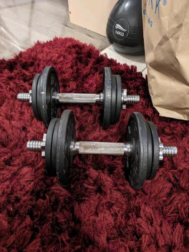 Dumbbell set and storage tower