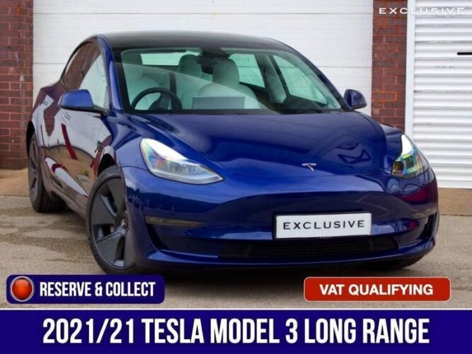 2021 Tesla Model 3 Long Range AWD 4dr Auto SALOON Electric Automatic