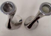 A stunning set of 2 Georg Jensen Cobra Candleholders