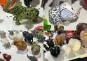 Large collection of elephant figurines