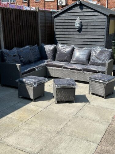 Steamer sun lounger – pair of wooden reclining sun loungers