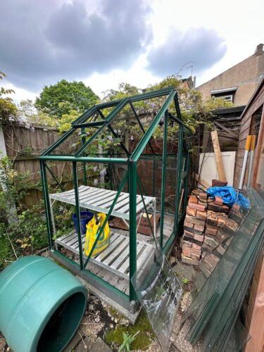 Greenhouse metal frame