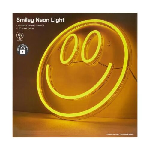 Smiley Face USB LED Neon Sign Light Wall Lights Art Decor Lamp