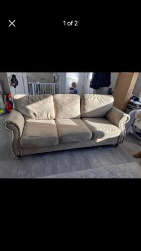 3 months old 3pc and 2pc sofa