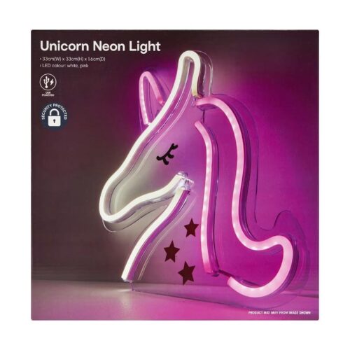 Unicorn Neon Wall Decor Led Sign Multicolor Light Kids Room