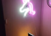 Unicorn Neon Wall Decor Led Sign Multicolor Light Kids Room