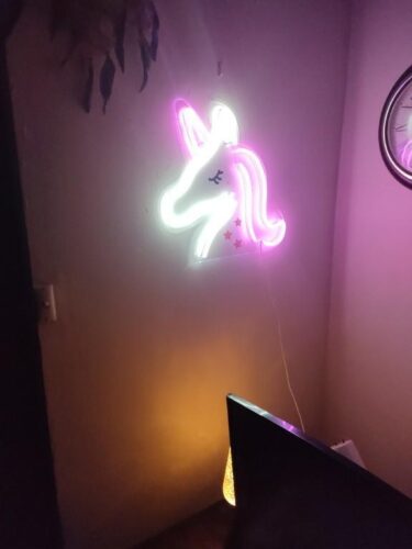 Unicorn Neon Wall Decor Led Sign Multicolor Light Kids Room