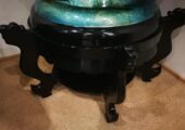 Unique Vase | Oceanic/Space view | Very Large Black Base
