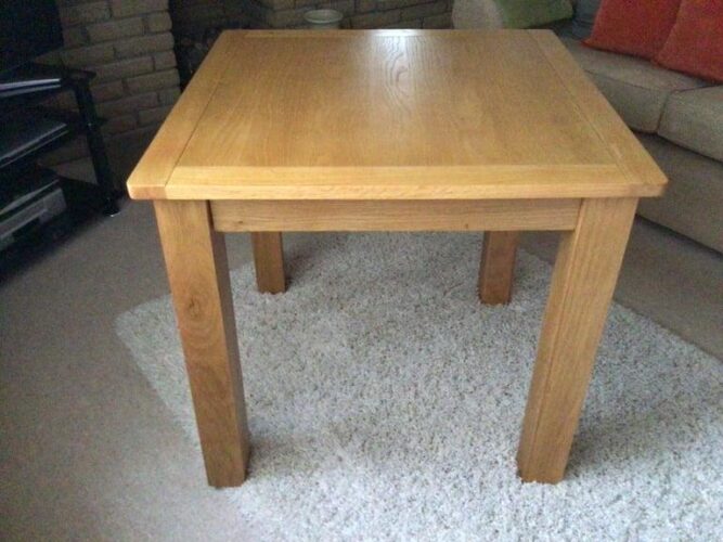 4 Seat Round Dining Table, Glass and Metal