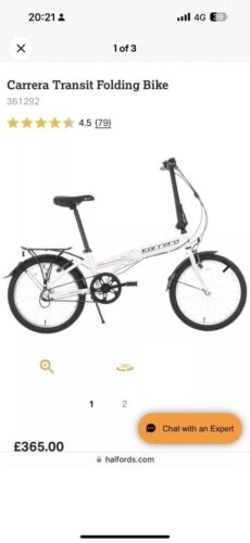CARRERA TRANSIT FOLD UP CITY TOWN BIKE