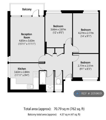 3 bedroom flat in Swallowfield, London, NW1 (3 bed) (#2059601)
