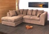 Black L Shaped Sofa – Free Delivery – Very Good Condition