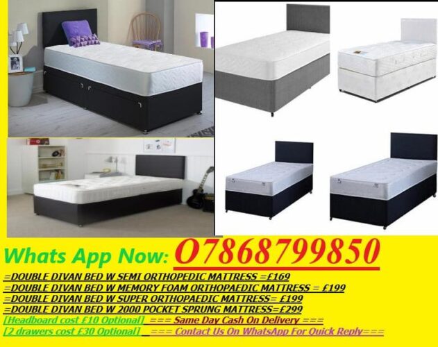 O.RDER NOW DOUBLE BEDS WITH/WITHOUT MATTRESS A.VAILABLE
