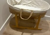 Mose basket with boutique cover,  stand & mattress