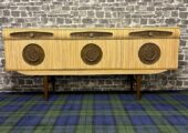 1950s Italian Sideboard with Large Brass Handles