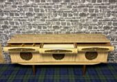 1950s Italian Sideboard with Large Brass Handles
