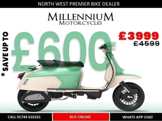 ROYAL ALLOY GP 125 LC E5 RETRO SCOOTER CHOICE OF COLOURS.