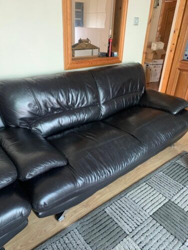 3 seater leather sofa
